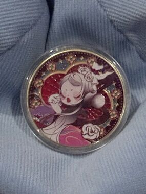 POP LAND 2026 SkullPanda Commemorative Coin – Gold Medallion in Capsule